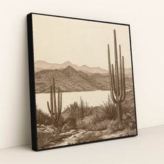 Desert Vista by Jade Morgan - Black Frame Stretchiez