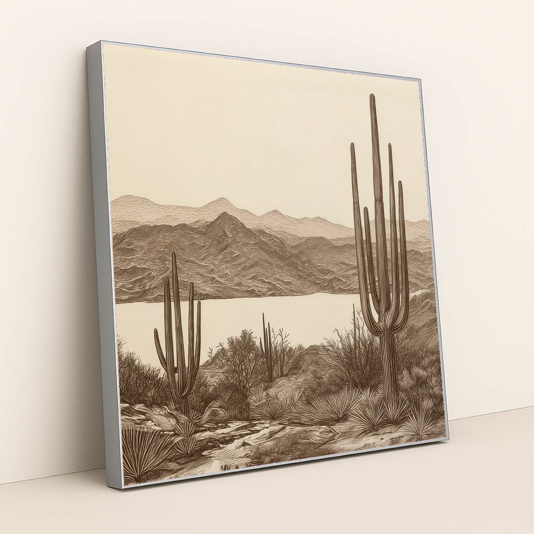 Desert Vista by Jade Morgan - Silver Frame Stretchiez