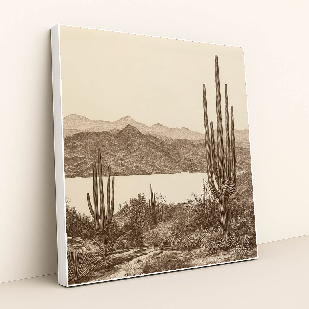 Desert Vista by Jade Morgan - White Frame Stretchiez