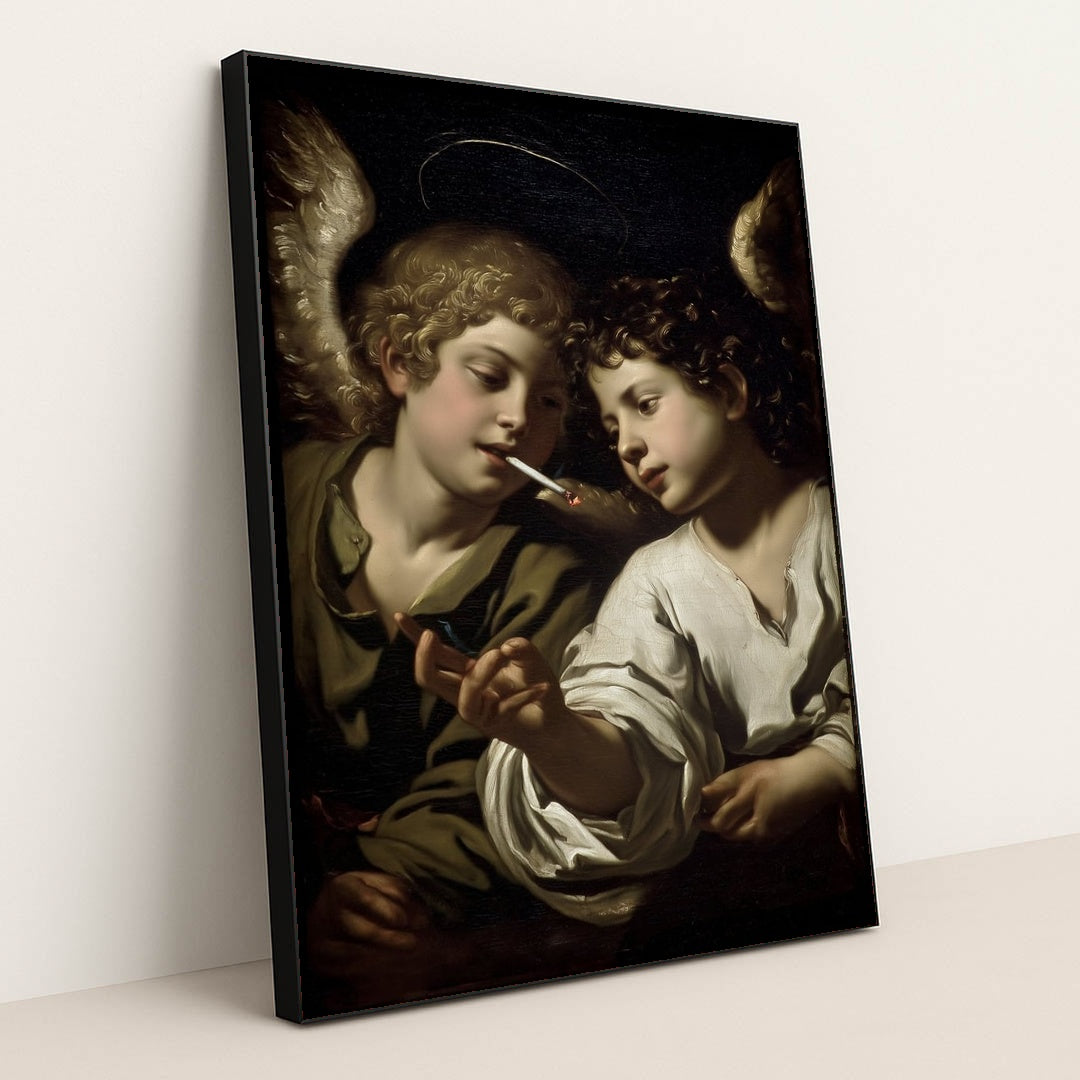 Divine Mischief by Palimpsest - Black Frame Stretchiez