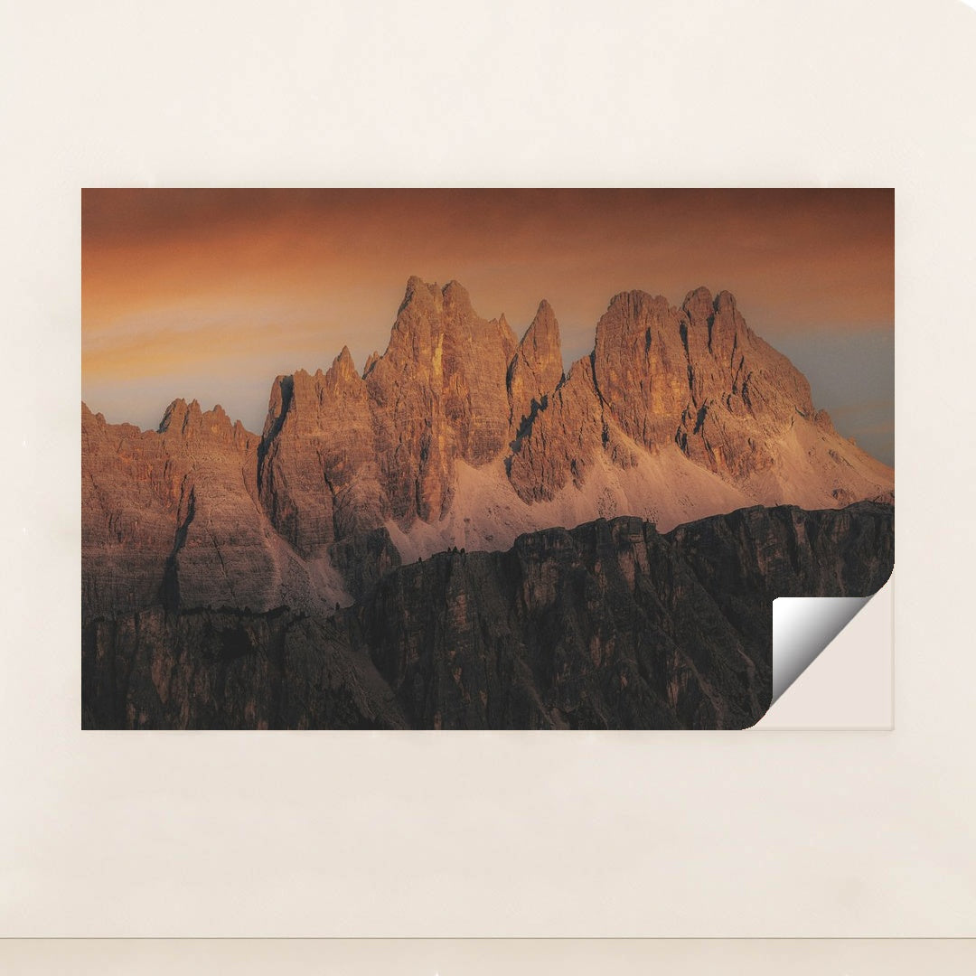 Sunset Over the Dolomites by eberhard grossgasteiger - Peeliez