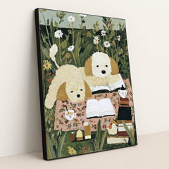 Doodles and Daisies by Anna Stone - Black Frame Stretchiez