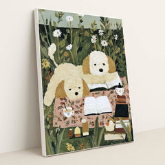 Doodles and Daisies by Anna Stone - White Frame Stretchiez