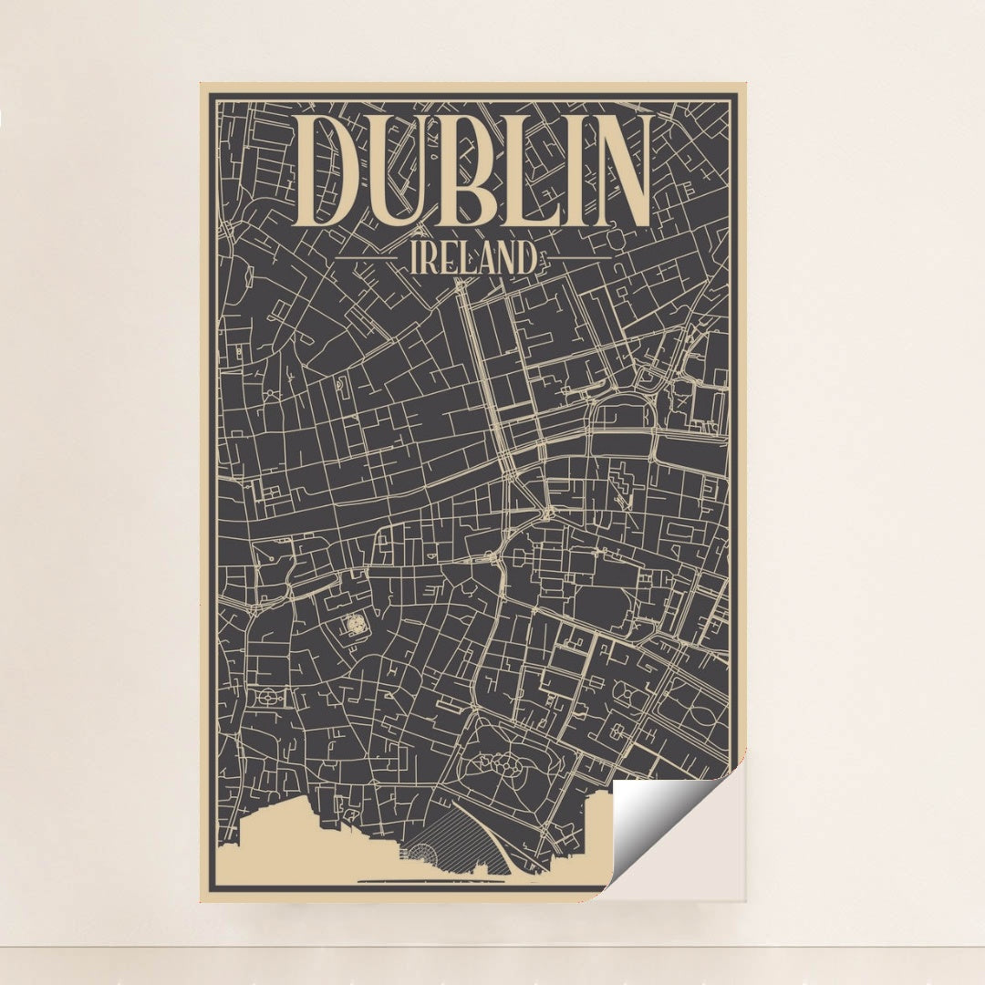 Dublin Urban Blueprint Road Map by Anonymous - Peeliez
