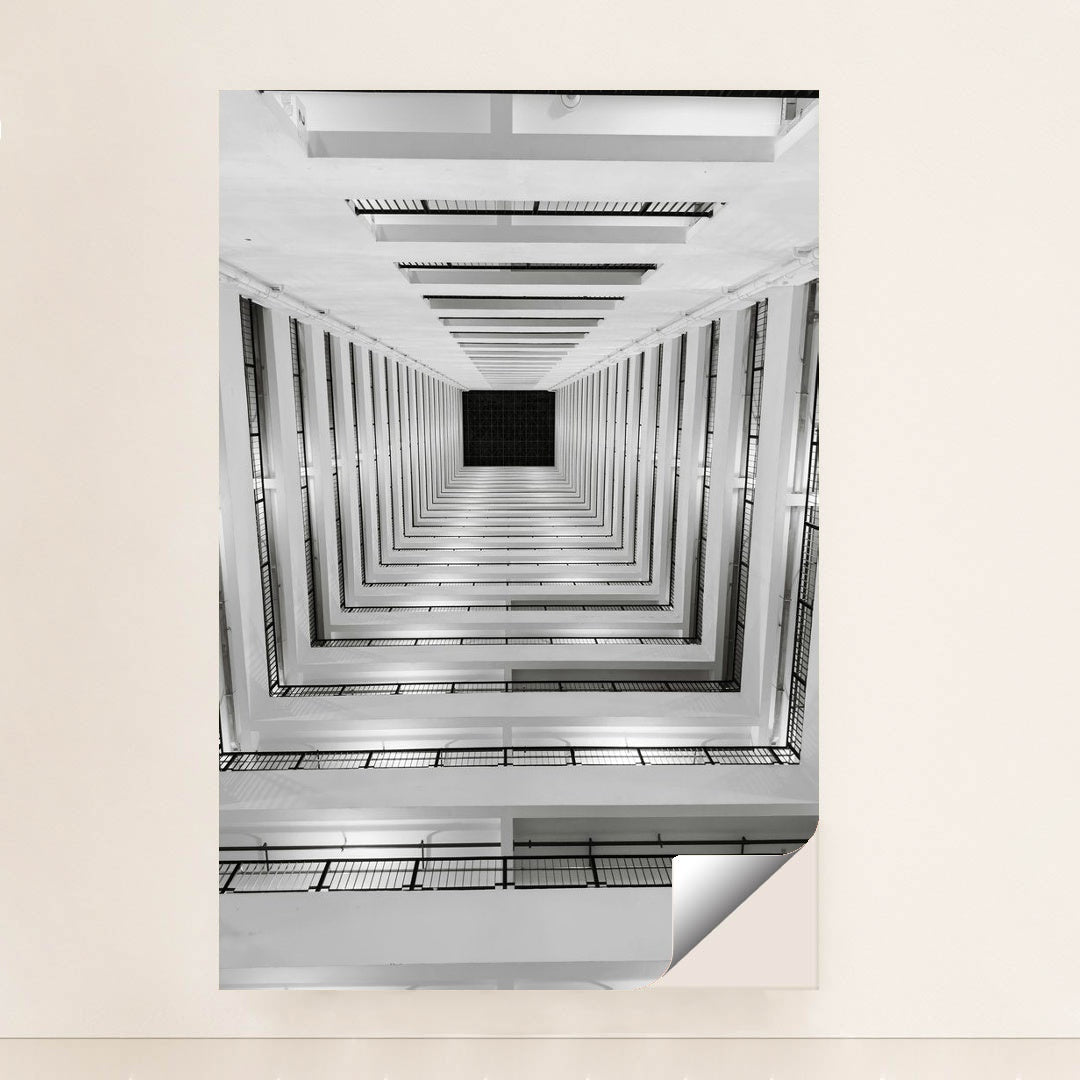 Staircase in Dramatic Black and White by Neevin Alvin ✳️ - Peeliez