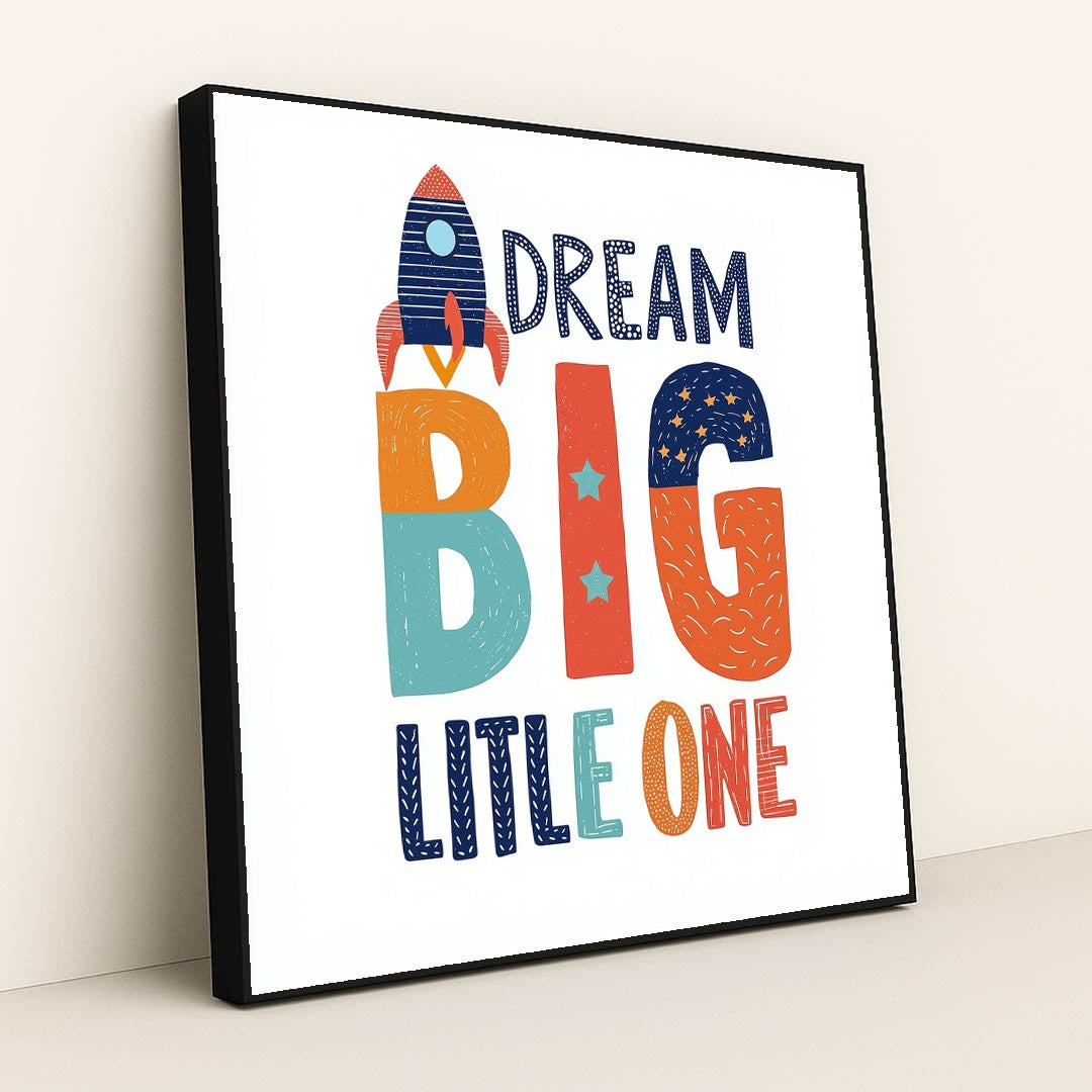 Dream Big by Melissa King - Black Frame Stretchiez