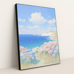 Dreamy Seaside by Jade Morgan - Black Frame Stretchiez