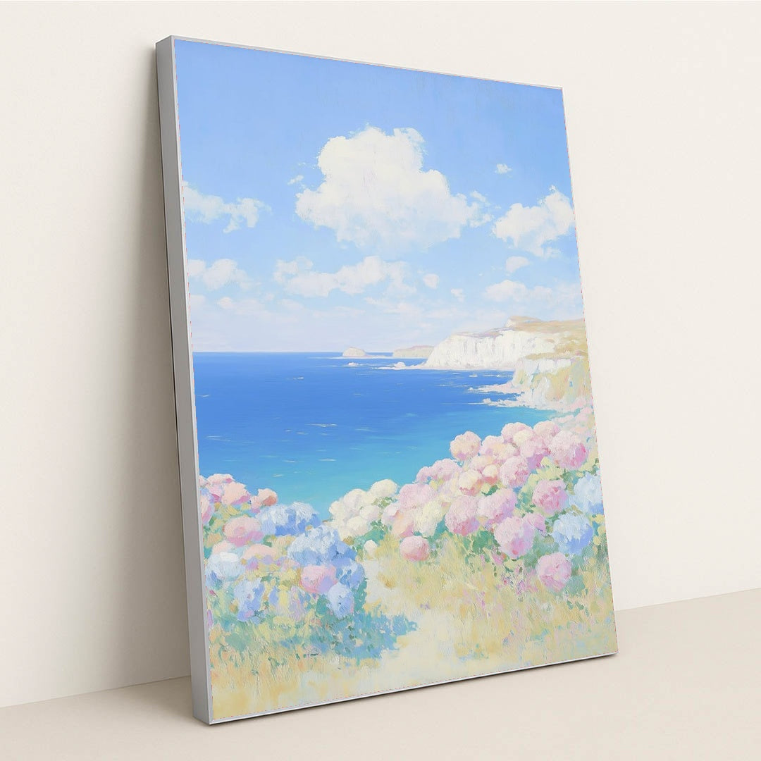 Dreamy Seaside by Jade Morgan - Silver Frame Stretchiez