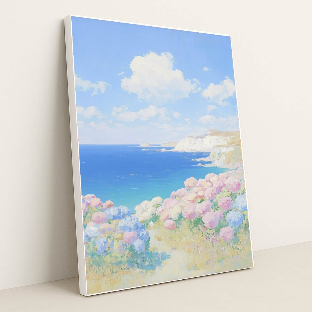 Dreamy Seaside by Jade Morgan - White Frame Stretchiez
