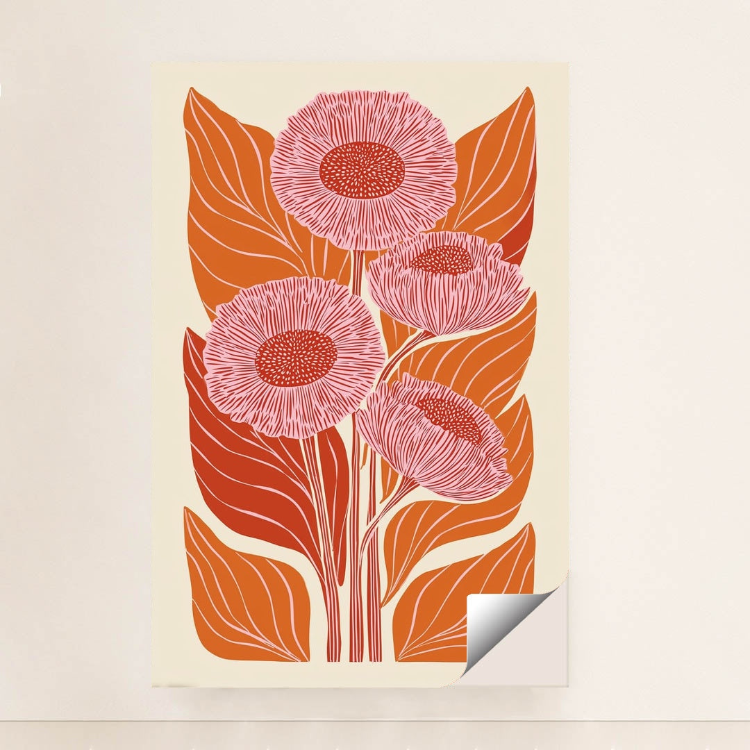Dusty Rose Poppies by Sarah Jones - Peeliez