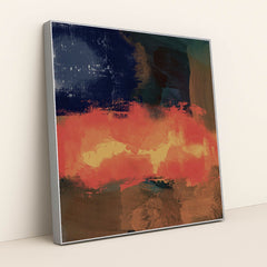 Dynamic Bold Color in Red and Blue Tones by Steve Johnson - Silver Frame Stretchiez