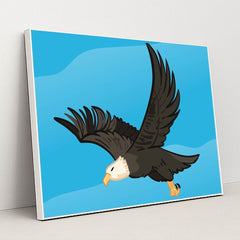 Eagle in Flight by Adri Ansyah - White Frame Stretchiez