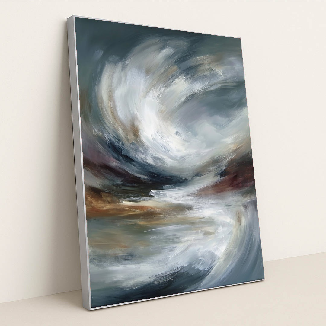 Earthen Vortex by Damian Chan - Silver Frame Stretchiez