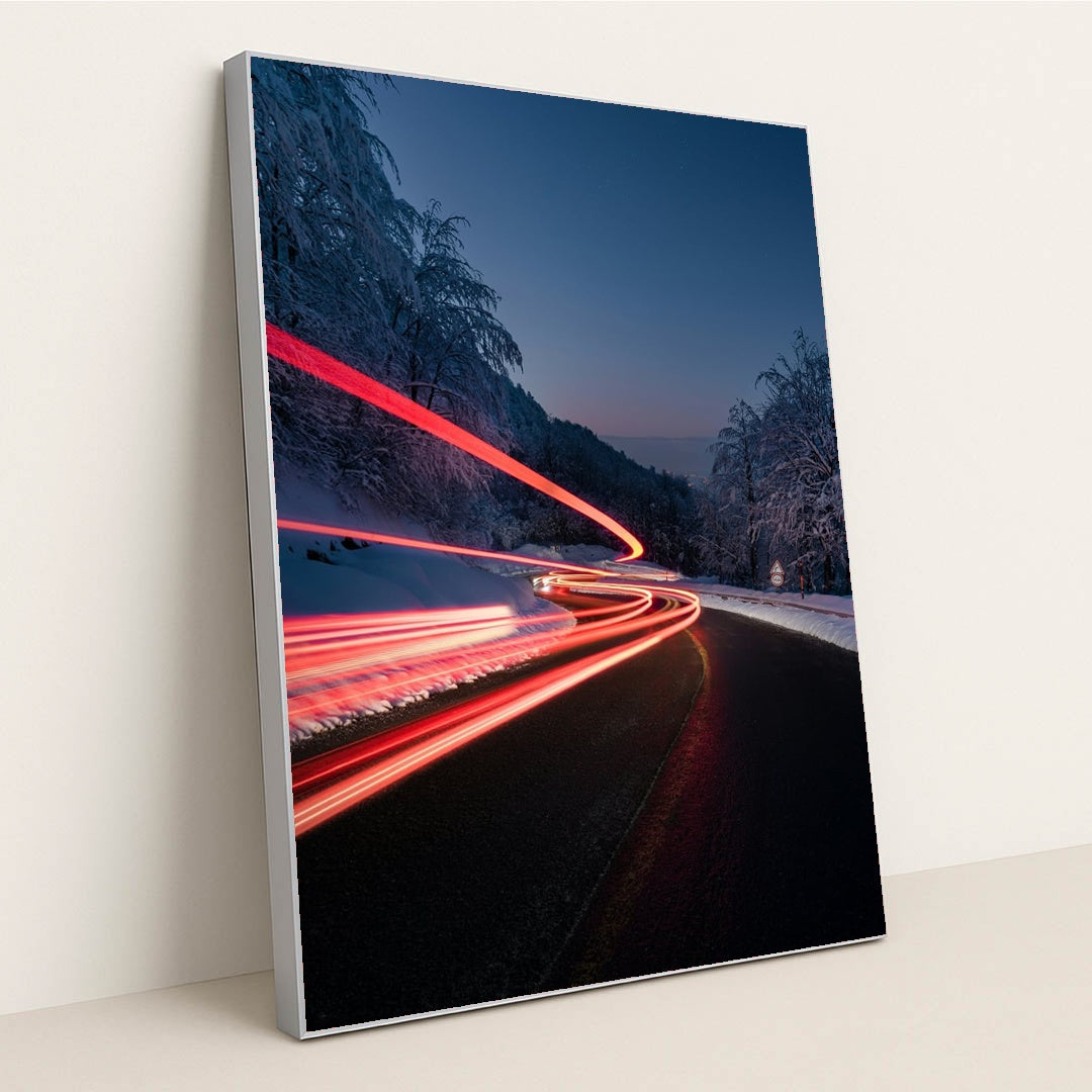 Echoes of Passing Light by Enis Can Ceyhan - Silver Frame Stretchiez