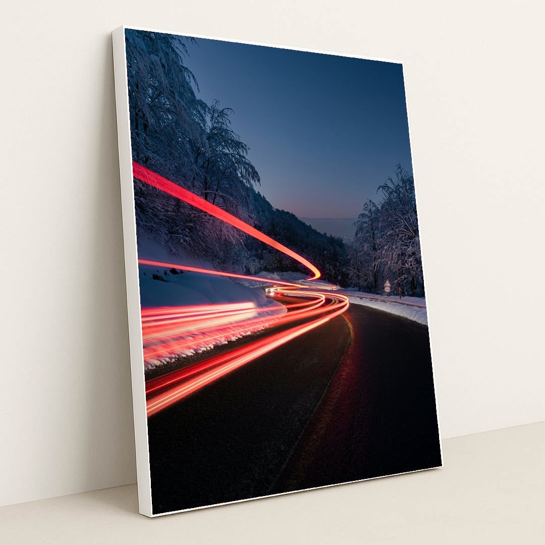 Echoes of Passing Light by Enis Can Ceyhan - White Frame Stretchiez