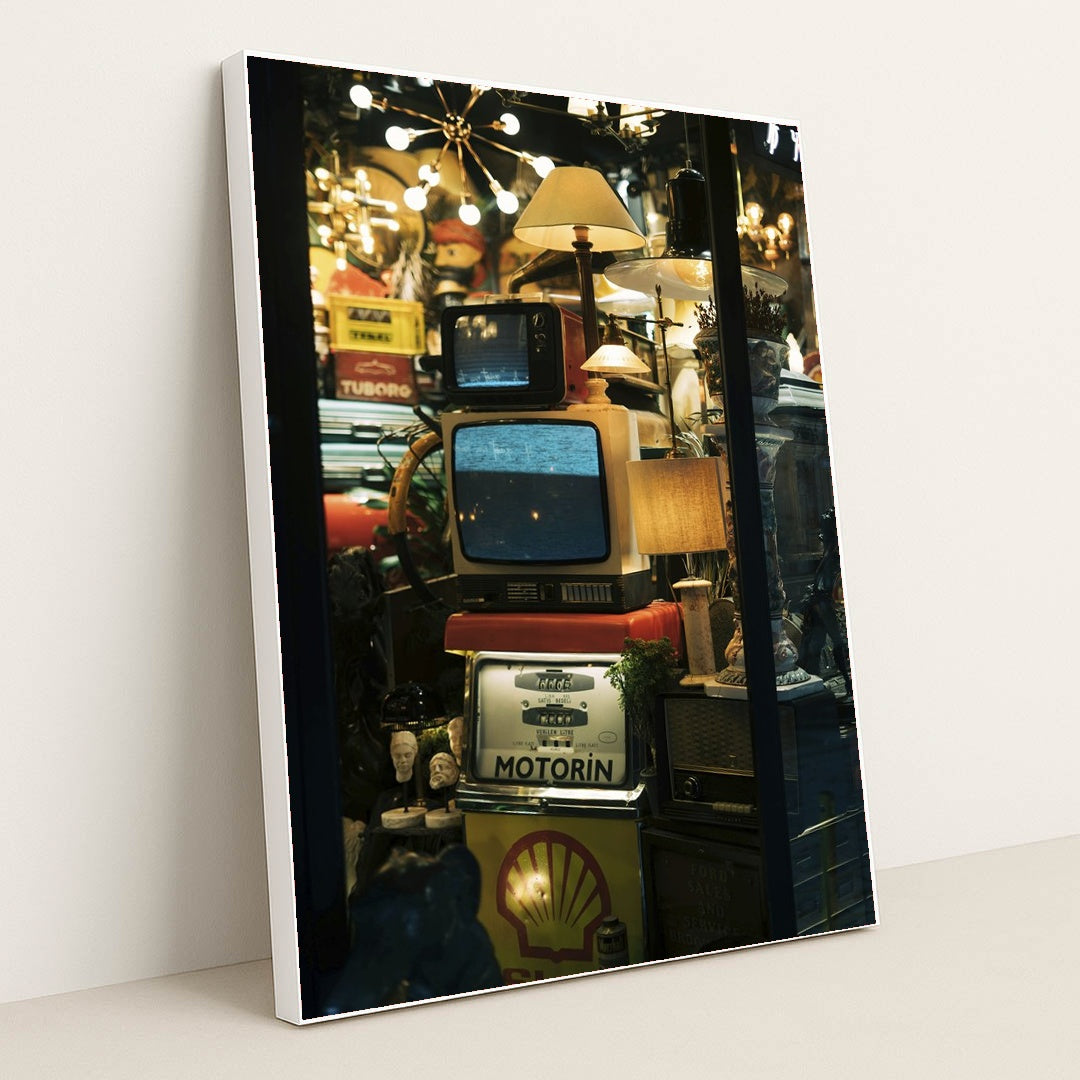 Istanbul's Eclectic Vintage Display by Sami Abdullah - White Frame Stretchiez