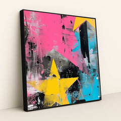 Electric Collision by Silo - Black Frame Stretchiez