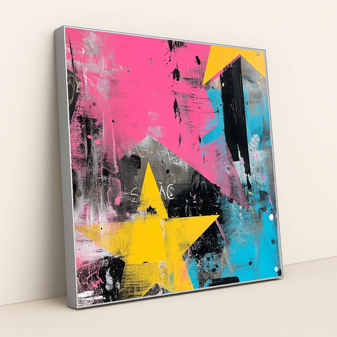 Electric Collision by Silo - Silver Frame Stretchiez