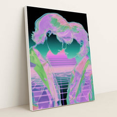 Electric Horizon by Kai Satori - White Frame Stretchiez