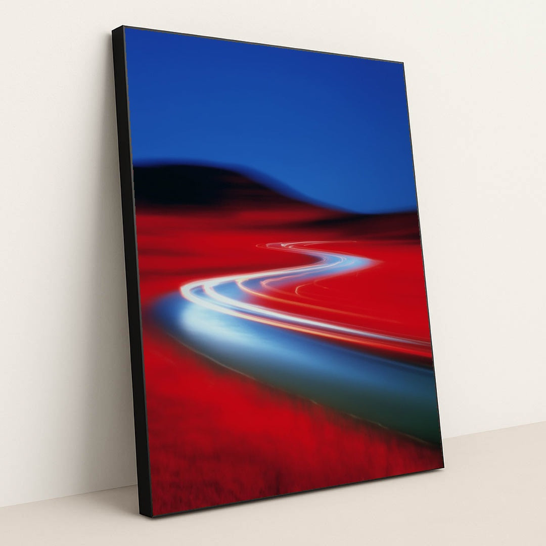 Electric Road by Kyle Baugh - Black Frame Stretchiez