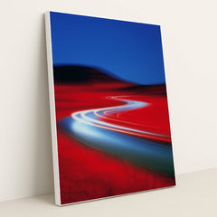 Electric Road by Kyle Baugh - White Frame Stretchiez