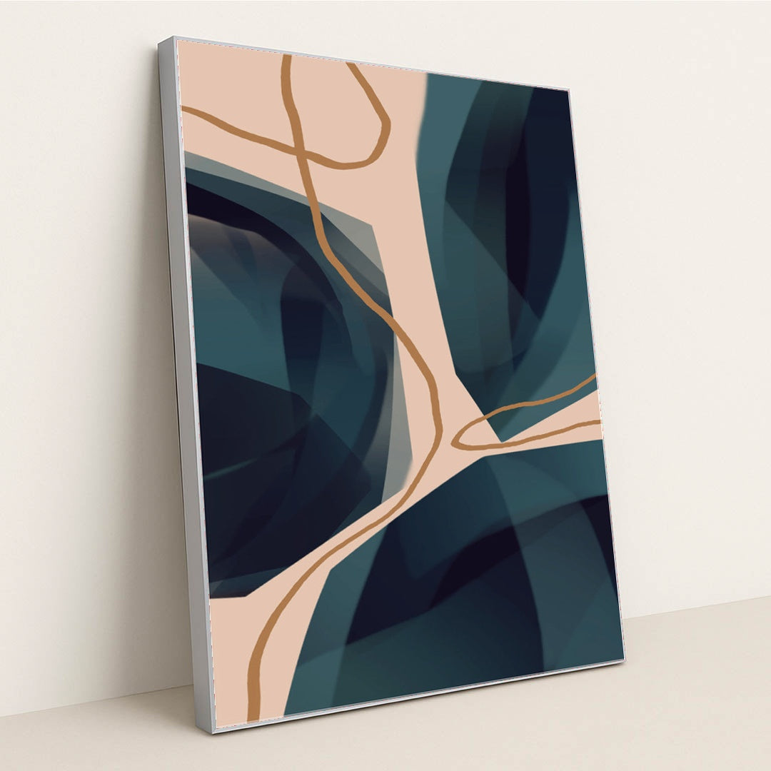 Elegant Pearls: Aesthetic for Modern Spaces by Anonymous - Silver Frame Stretchiez