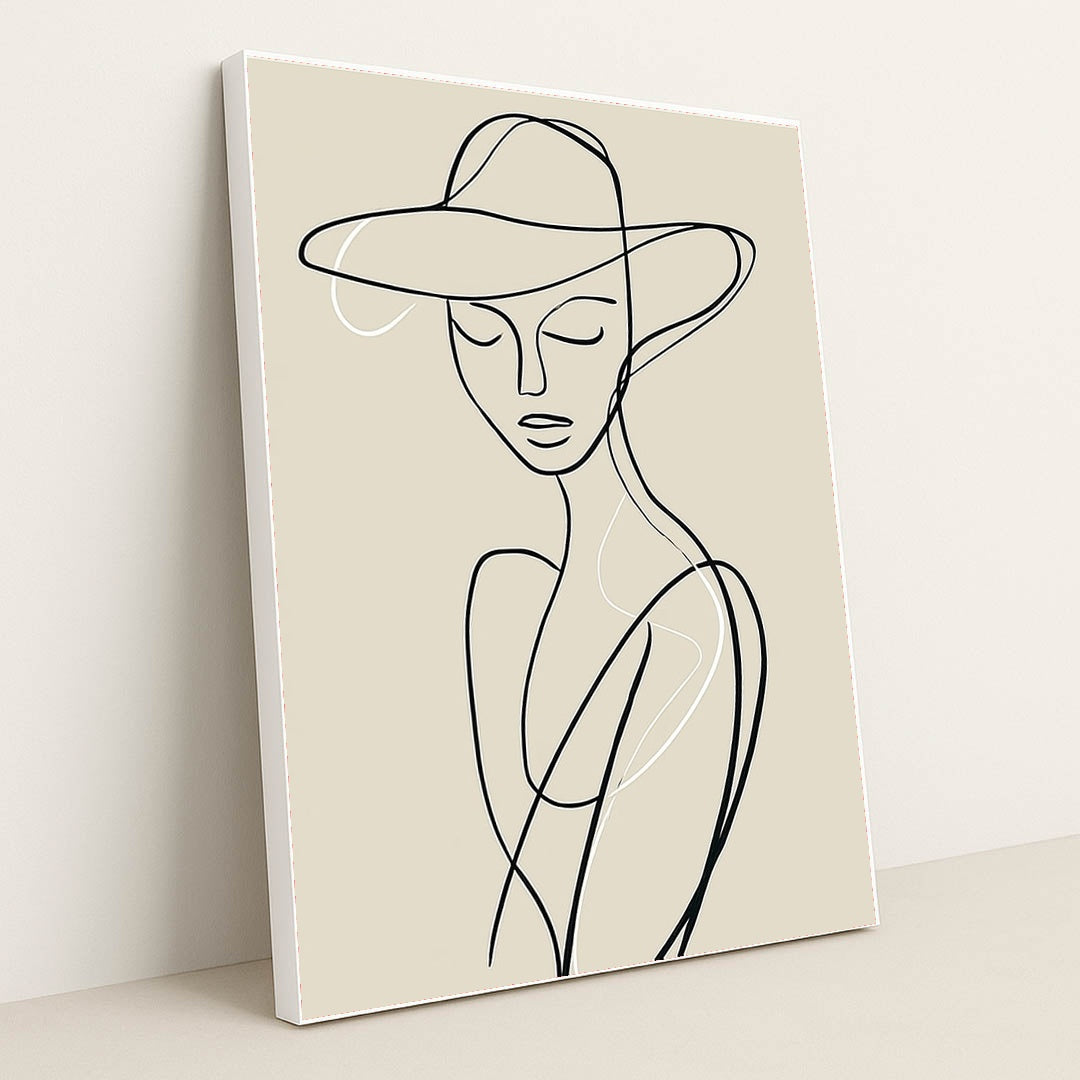 Elegant Silhouette by Tyler Jacobs - White Frame Stretchiez