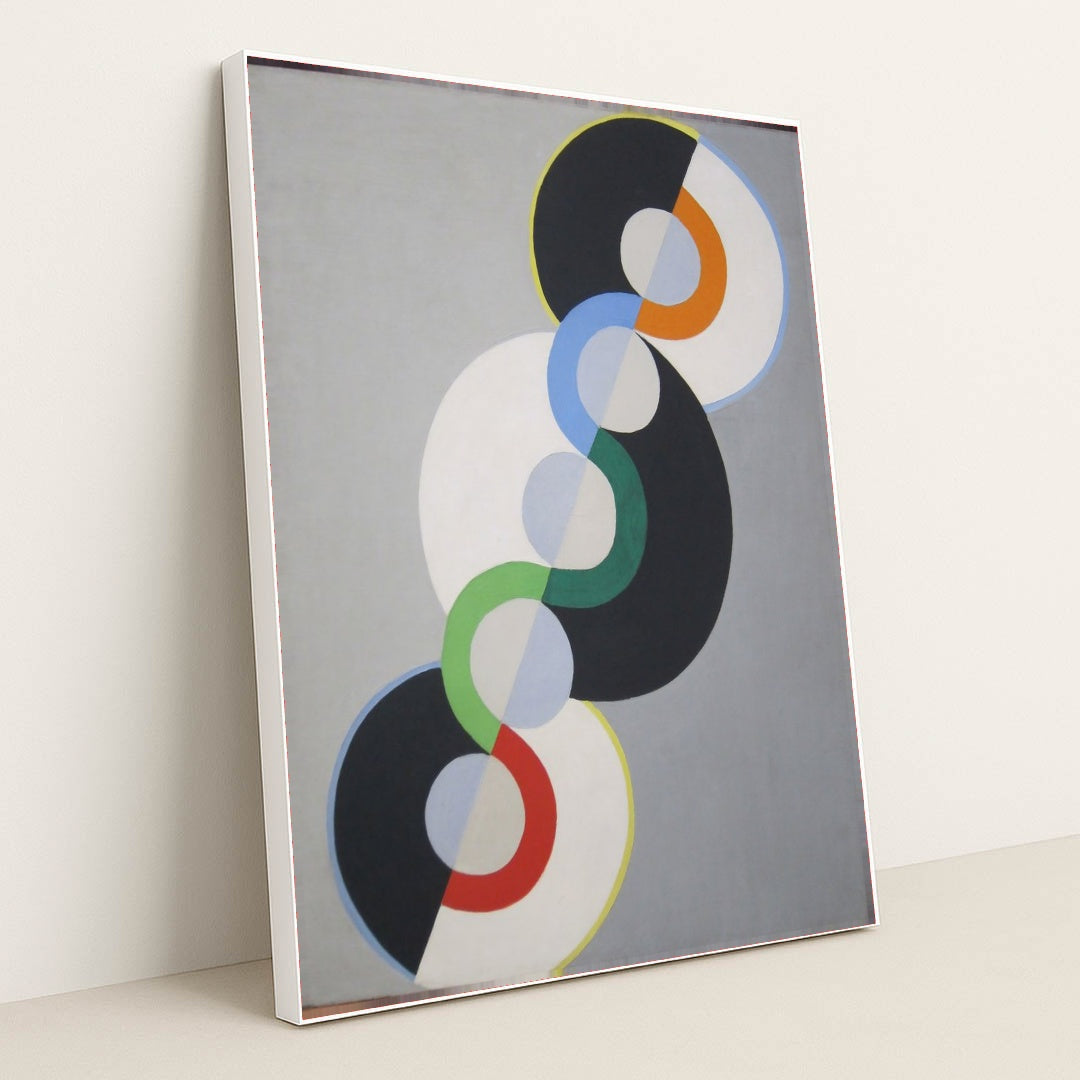 Endless_Rhythm by Robert Delaunay - White Frame Stretchiez