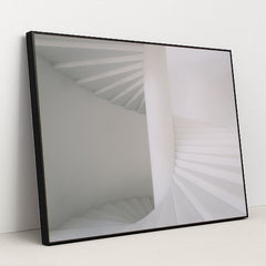 Ethereal Staircase Flow by Viktor Forgacs - Black Frame Stretchiez