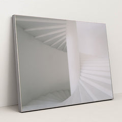 Ethereal Staircase Flow by Viktor Forgacs - Silver Frame Stretchiez