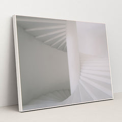 Ethereal Staircase Flow by Viktor Forgacs - White Frame Stretchiez