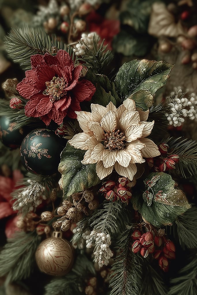 Evergreen, Berry, and Bauble by Jessica A