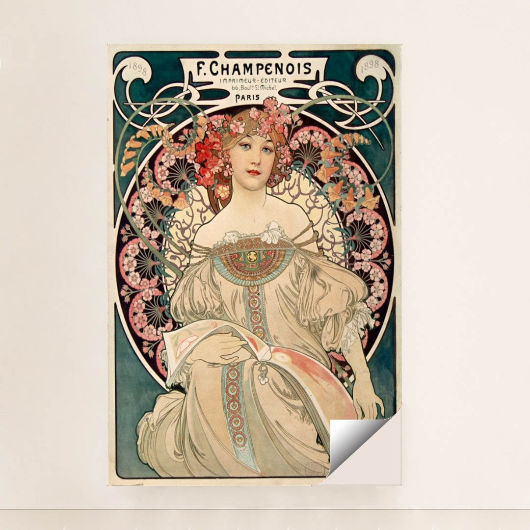 F. Champenois Imprimeur-Editeur (1898) by Alphonse Mucha - Peeliez