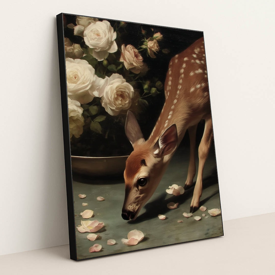 Fawn and the Rose by Seven Akins - Black Frame Stretchiez