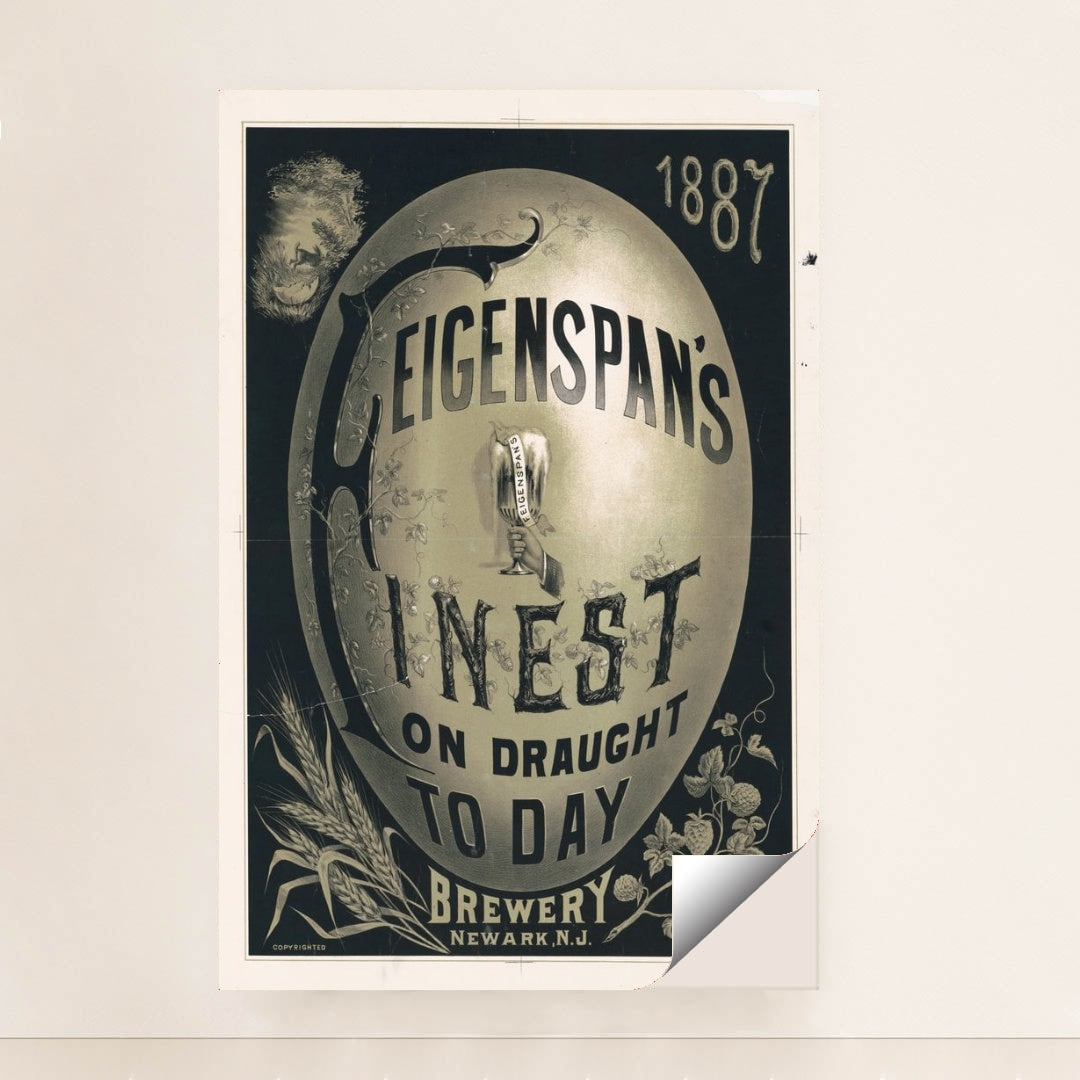 1887, Feigenspan’s finest on draught today (1887) by Herman Bartsch - Peeliez