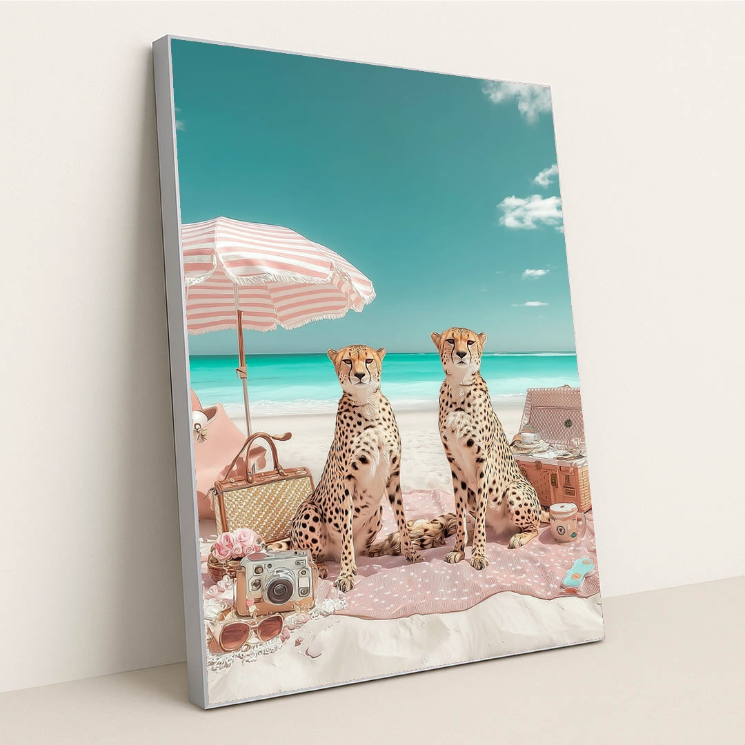 Feline Daydream by Luca Verden - Silver Frame Stretchiez
