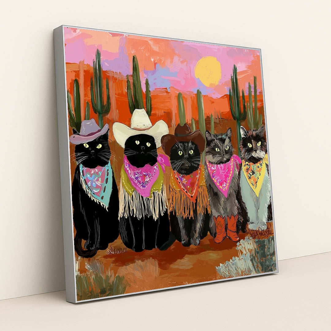 Feline Frontier by Riot & Bloom - Silver Frame Stretchiez