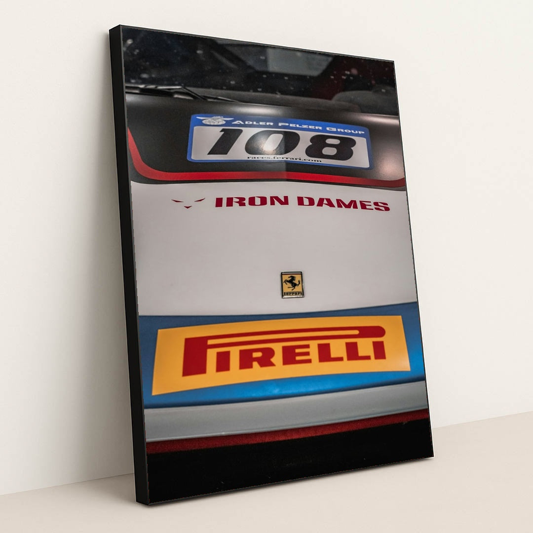 Ferrari 108 Iron Dames by Winston Tjia - Black Frame Stretchiez