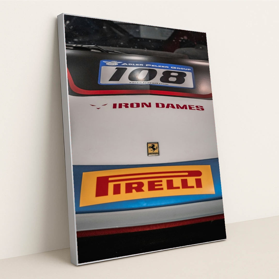 Ferrari 108 Iron Dames by Winston Tjia - Silver Frame Stretchiez