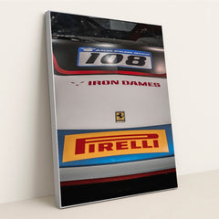 Ferrari 108 Iron Dames by Winston Tjia - Silver Frame Stretchiez