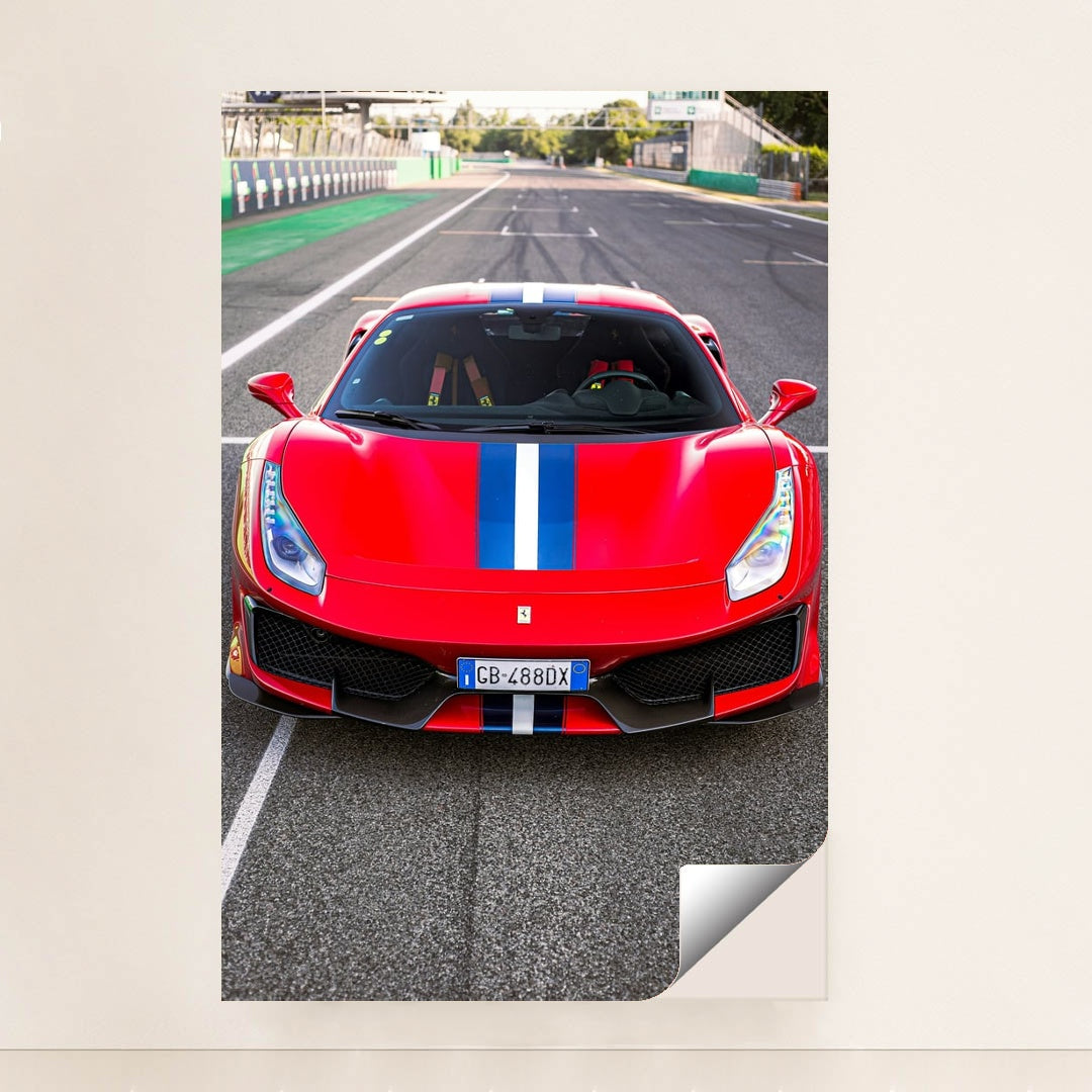 Ferrari 488 Pista on Track by Adrian Balasoiu - Peeliez