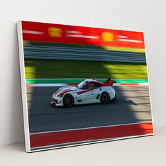 Ferrari 599XX Evo in Full Speed by Wes Tindel - White Frame Stretchiez
