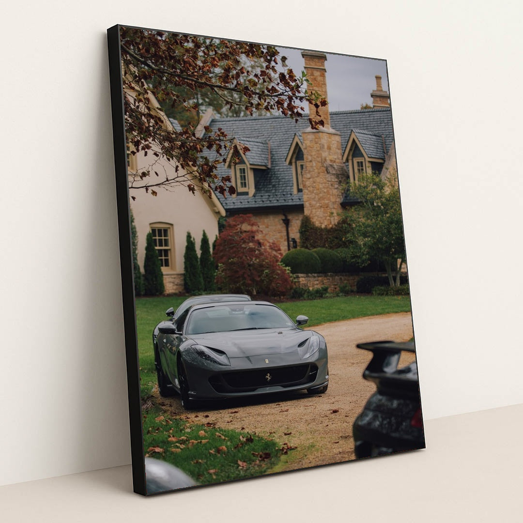 Ferrari 812 Superfast at the Estate by Nate Johnston - Black Frame Stretchiez