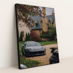 Ferrari 812 Superfast at the Estate by Nate Johnston - Black Frame Stretchiez