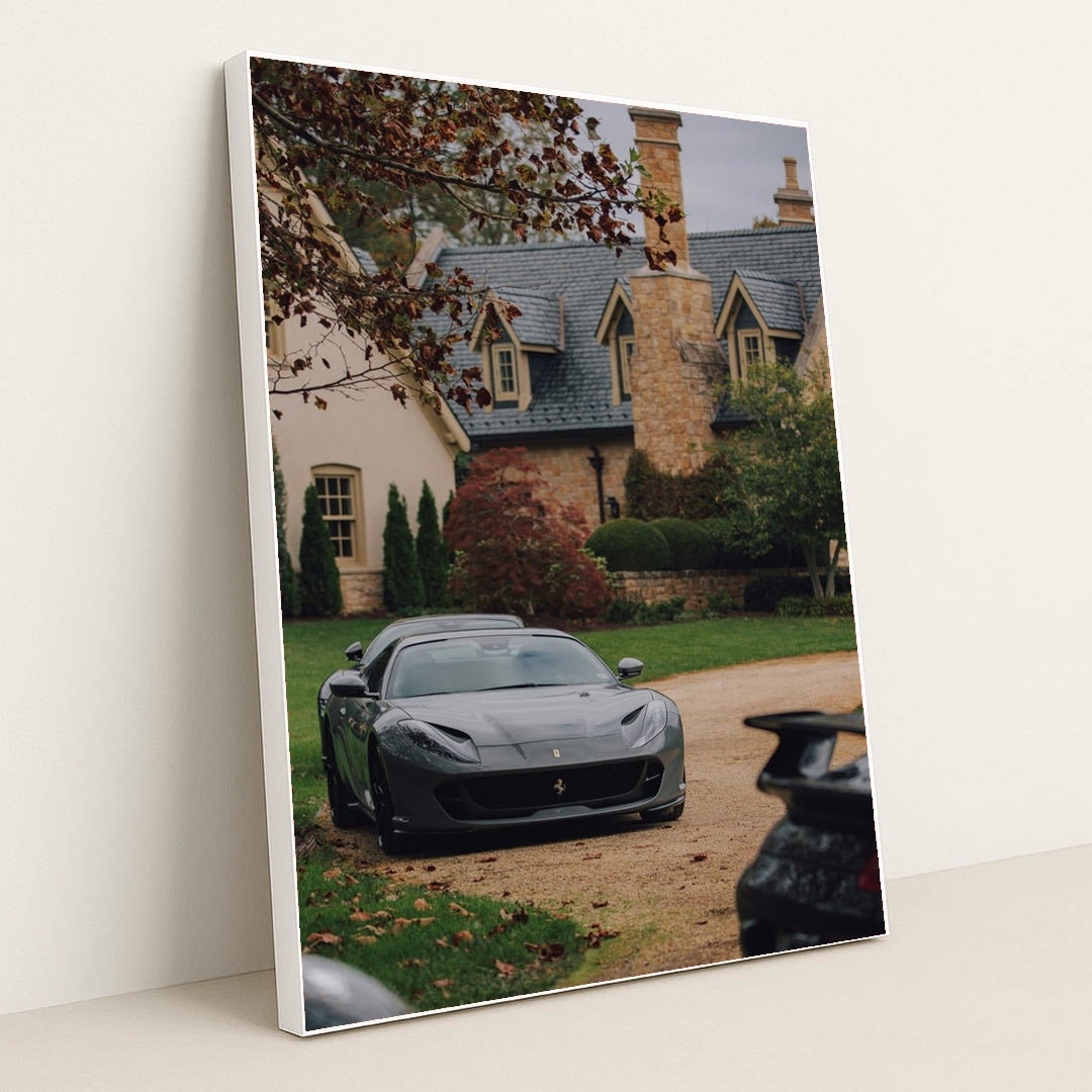 Ferrari 812 Superfast at the Estate by Nate Johnston - White Frame Stretchiez
