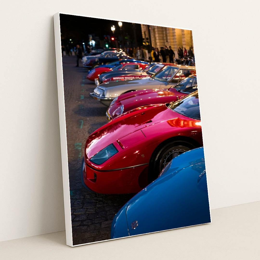Ferrari F40 and Classic Sports Cars by Quentin Martinez - White Frame Stretchiez