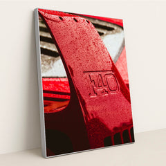 Ferrari F40 Wing by Drew Stock - Silver Frame Stretchiez