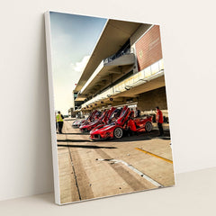 Ferrari FXX-Ks at the Track by Wes Tindel - White Frame Stretchiez