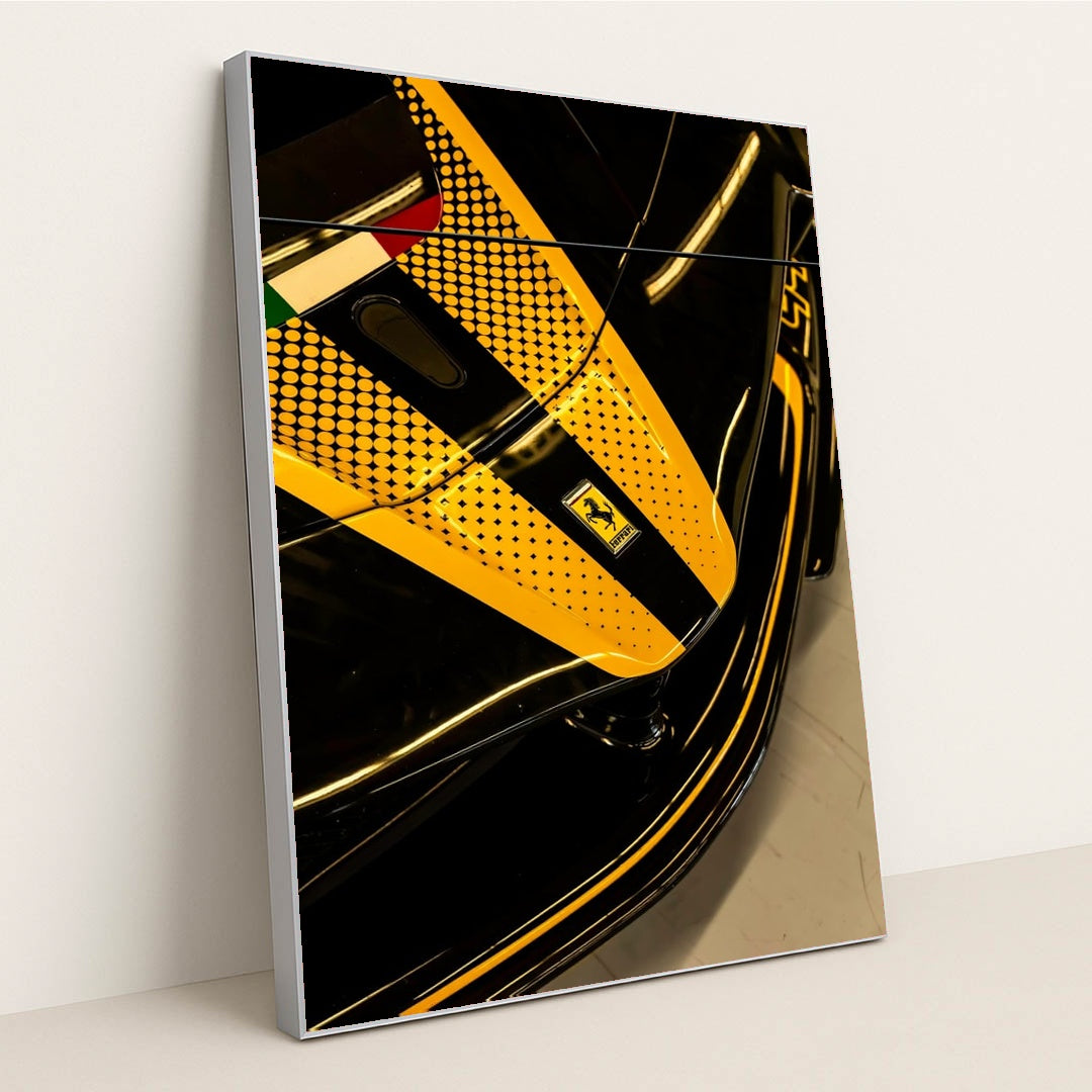 Ferrari Nose Detail by Wes Tindel - Silver Frame Stretchiez