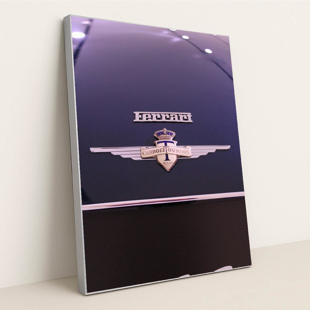 Ferrari's Carrozz Touring Badge by Gab - Silver Frame Stretchiez
